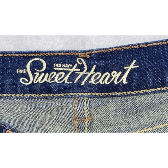 Old Navy The Sweetheart Jeans Women's 12L Dark Wash Straight Leg Denim - Picture 4 of 11